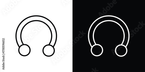 Piercing icon logotype designs. modern icon design set