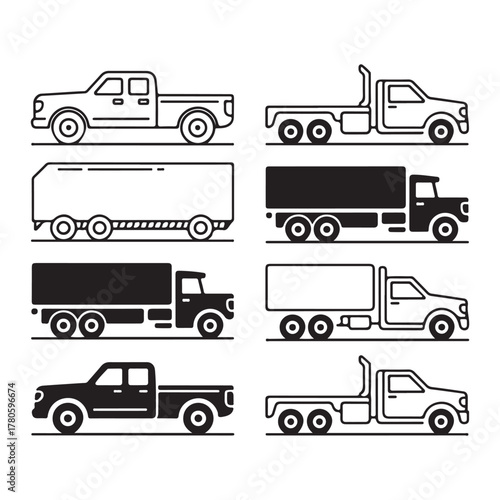 Heavy duty truck icon