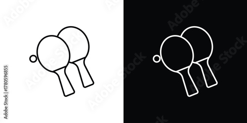 Ping pong icon logotype designs. modern icon design set