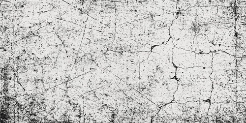 Grunge white paint on old cracked cement wall surface texture background