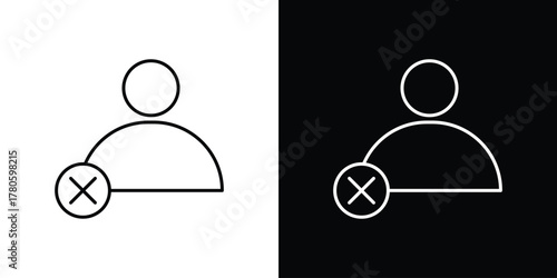 Remove user icon logotype designs. modern icon design set