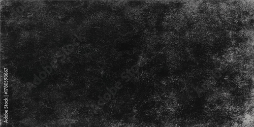 Aged black fur texture pattern on a rough grunge chalkboard background