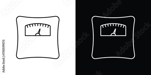 Scale icon logotype designs. modern icon design set