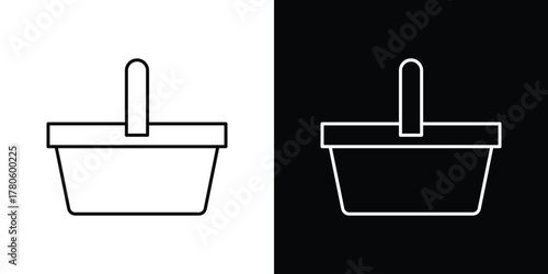 Shopping basket icon logotype designs. modern icon design set