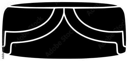 traditional illustration pakistan silhouette hat logo fashion icon male outline cap art man sindh culture embroidery fabric topi face shape and vector graphic background