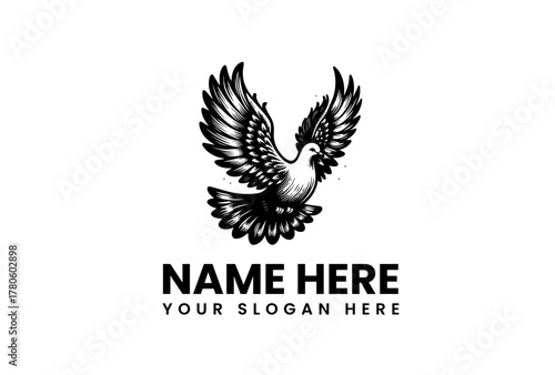 Elegant Dove Logo Design Template for Business, Organization, or Personal Brand