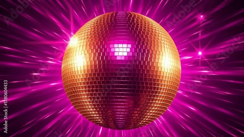 Dazzling Disco Ball - A Retro Celebration of Light and Sound.