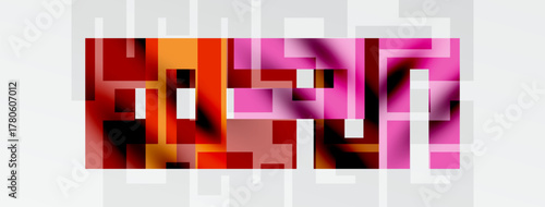 Pixelated text spells roslyn. Shades range from deep red to bright pink. Background is white with gray grid pattern.