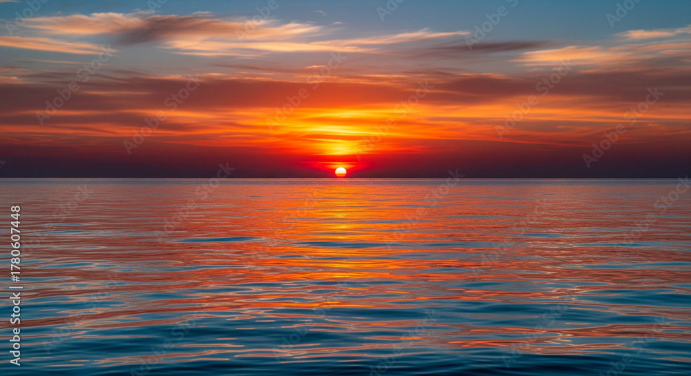 Obraz premium sunset over the sea