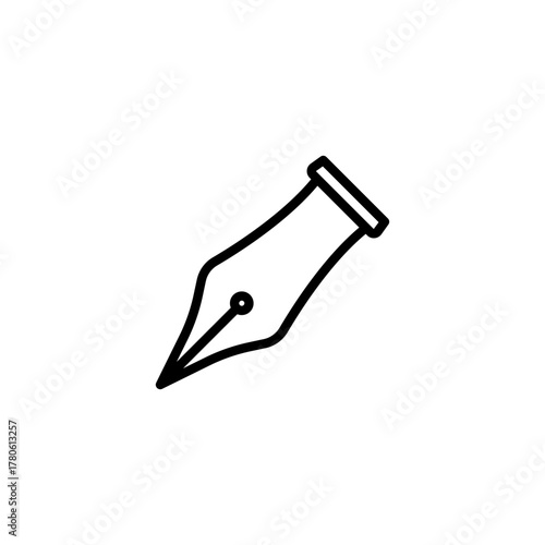 Pen nib icon vector for web, and mobile app vector illustration, eps10.