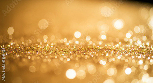 Abstract cream background with blurry festival lights and outdoor celebration bokeh