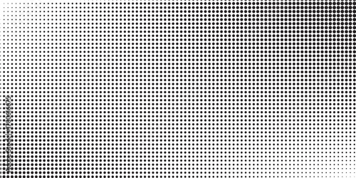 fun beautiful black and white shadow halftones retro pop art funky urban colorful comic book. Dotted halftone gradient texture. Vanishing polka dot background.