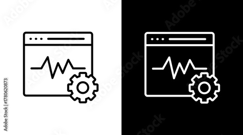 Task Manager  White Icon Set Design