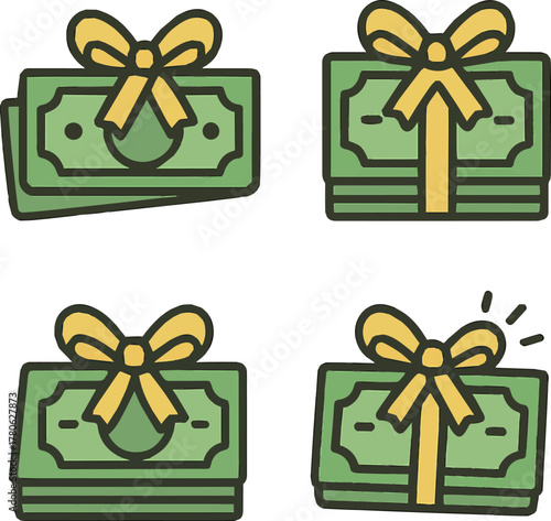 Create a kinds of deferent Laurel and winner trophy simple vector icon illustration material vector art with white background..