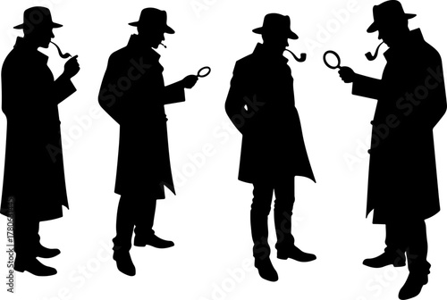 Classic Detective Silhouette Collection Bundle