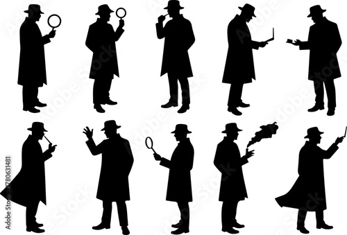 Classic Detective Silhouette Collection Bundle