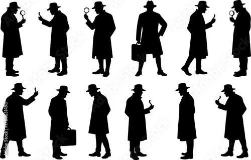 Classic Detective Silhouette Collection Bundle