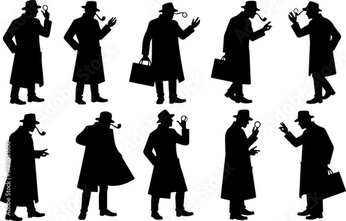 Classic Detective Silhouette Collection Bundle