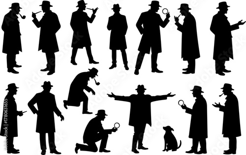 Classic Detective Silhouette Collection Bundle