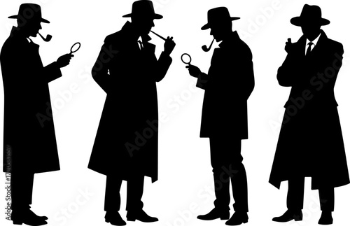 Classic Detective Silhouette Collection Bundle