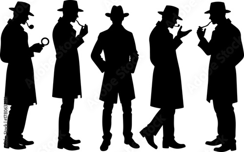 Classic Detective Silhouette Collection Bundle