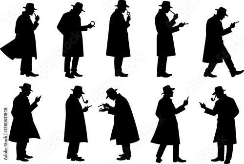 Classic Detective Silhouette Collection Bundle