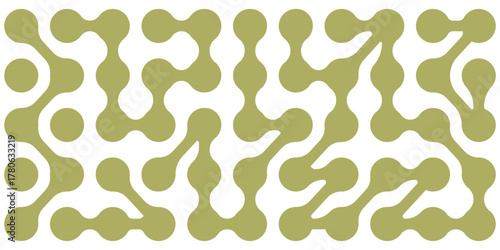 Diagonal metaball connected circles shape. Abstract nerve cell dots or computer nano net . Pattern of black metaballs isolated on white background. Metaball dot icon symbol set Set color metaballs set