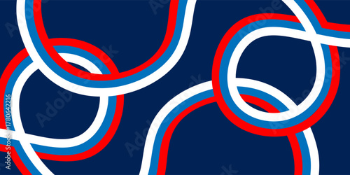 elegant background with russian flag lines