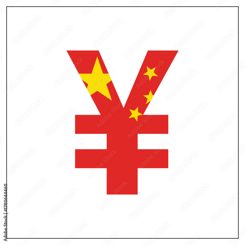 Obraz premium chinese currency sign, yuan, renminbi, cny