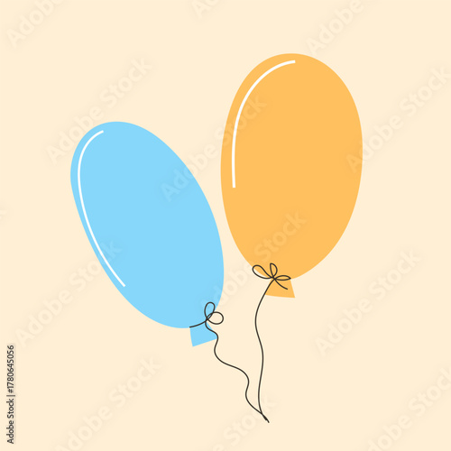 Happy Holiday Greeting Card Background. Party Doodle Decorative Element. Hand Drawn Funny Vibrant Childish Element. Gift Box for Birthday Party, Christmas Family Gift, New year or Wedding Greeting	