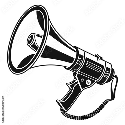 vector illustration of megaphone