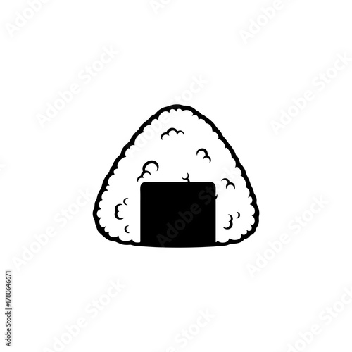 onigiri vector illustration with white background