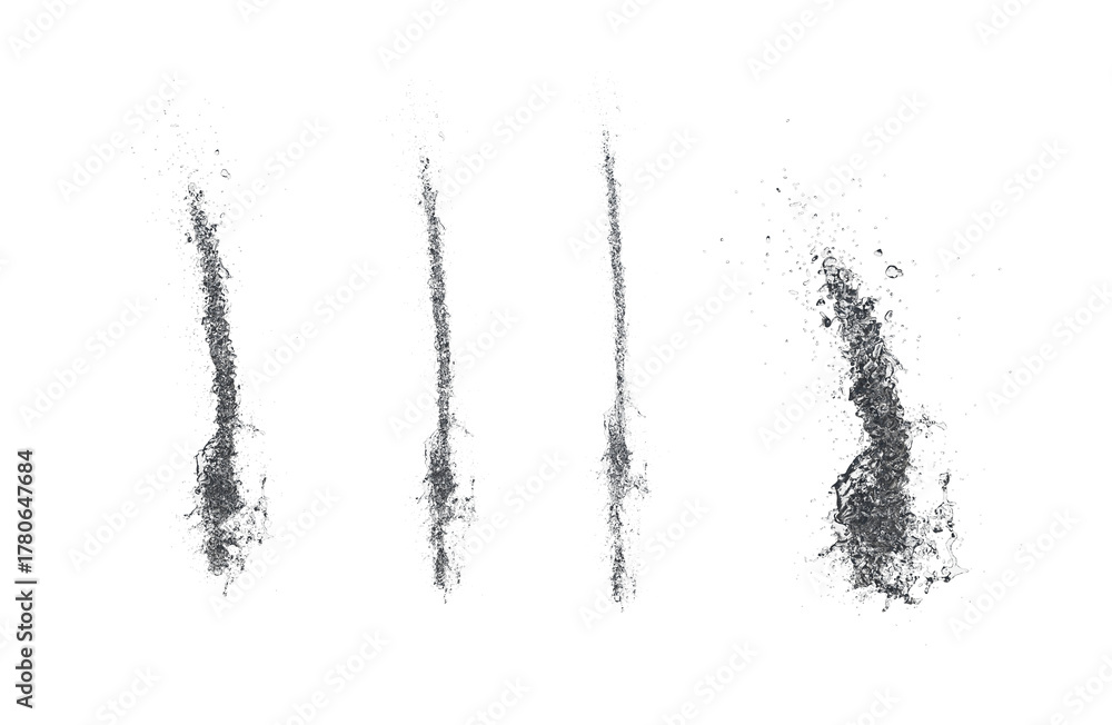 Obraz premium Liquid splash isolated transparent background 3d rendering 