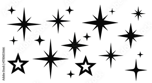 Stars Burst and Twinkle A Collection of Shining Celestial Sparkles