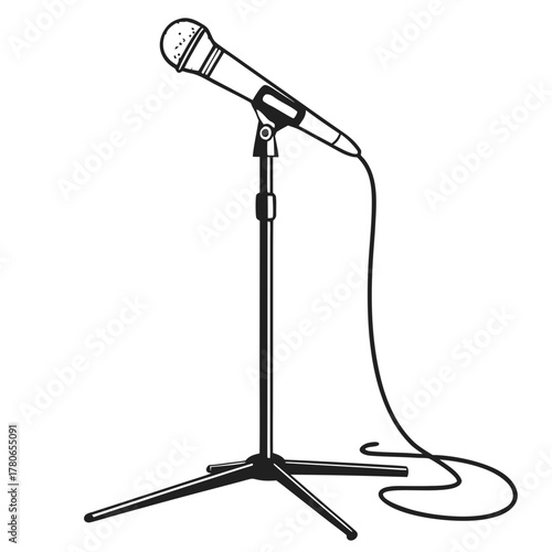 microphone isolated on white background