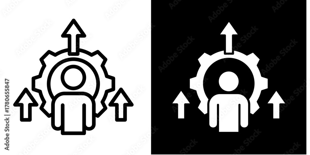 Obraz premium Skill Building Icon Set Multiple Style Collection