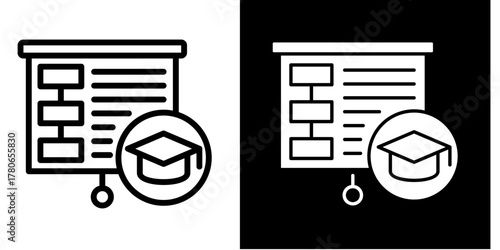 Learning Plan  Icon Set Multiple Style Collection