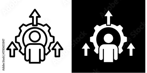 Skill Building  Icon Set Multiple Style Collection