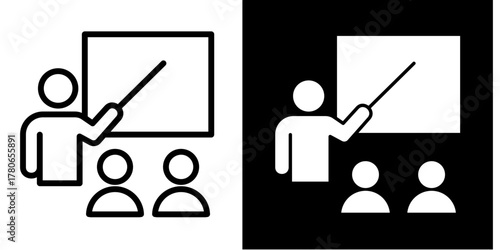 Coaching Session  Icon Set Multiple Style Collection