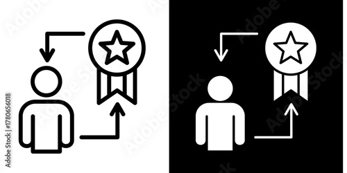 Achievement Badge  Icon Set White Mix Style Collection