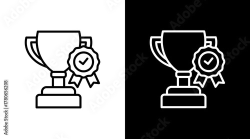 Excellence  White Icon Set Design