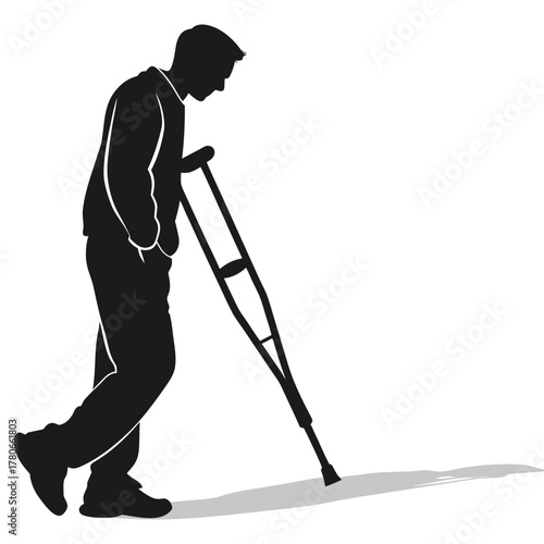 nordic walking with crutches