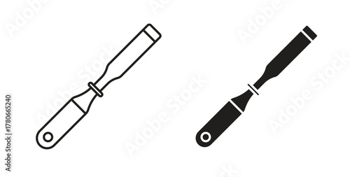 Chisel icon. Symbol, logo illustration. graphic icon set