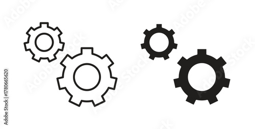 COGS icon. Symbol, logo illustration. graphic icon set