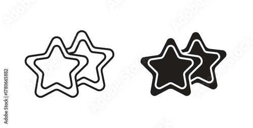 Cookie cutter icon. Symbol, logo illustration. graphic icon set