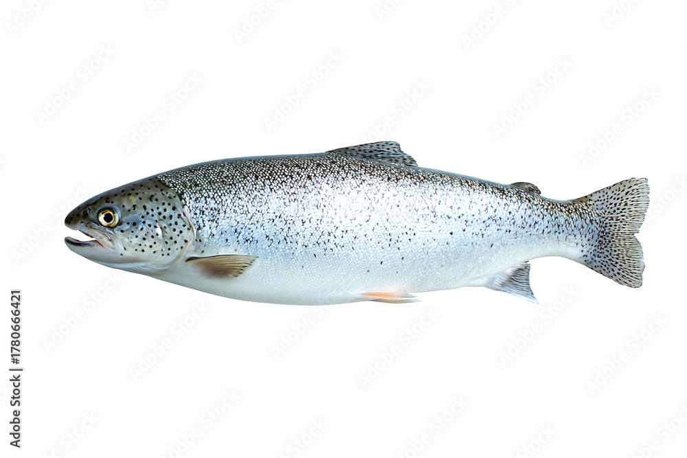 Obraz premium Fresh trout, a popular and healthy fish choice