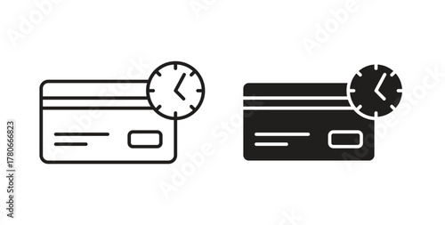 Credit history icon. Symbol, logo illustration. graphic icon set