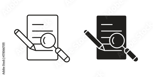 Defining icon. Symbol, logo illustration. graphic icon set