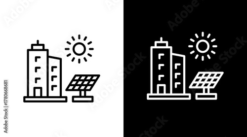 Eco Friendly  White Icon Set Design