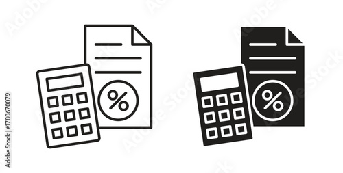 Estimate icon. Symbol, logo illustration. graphic icon set